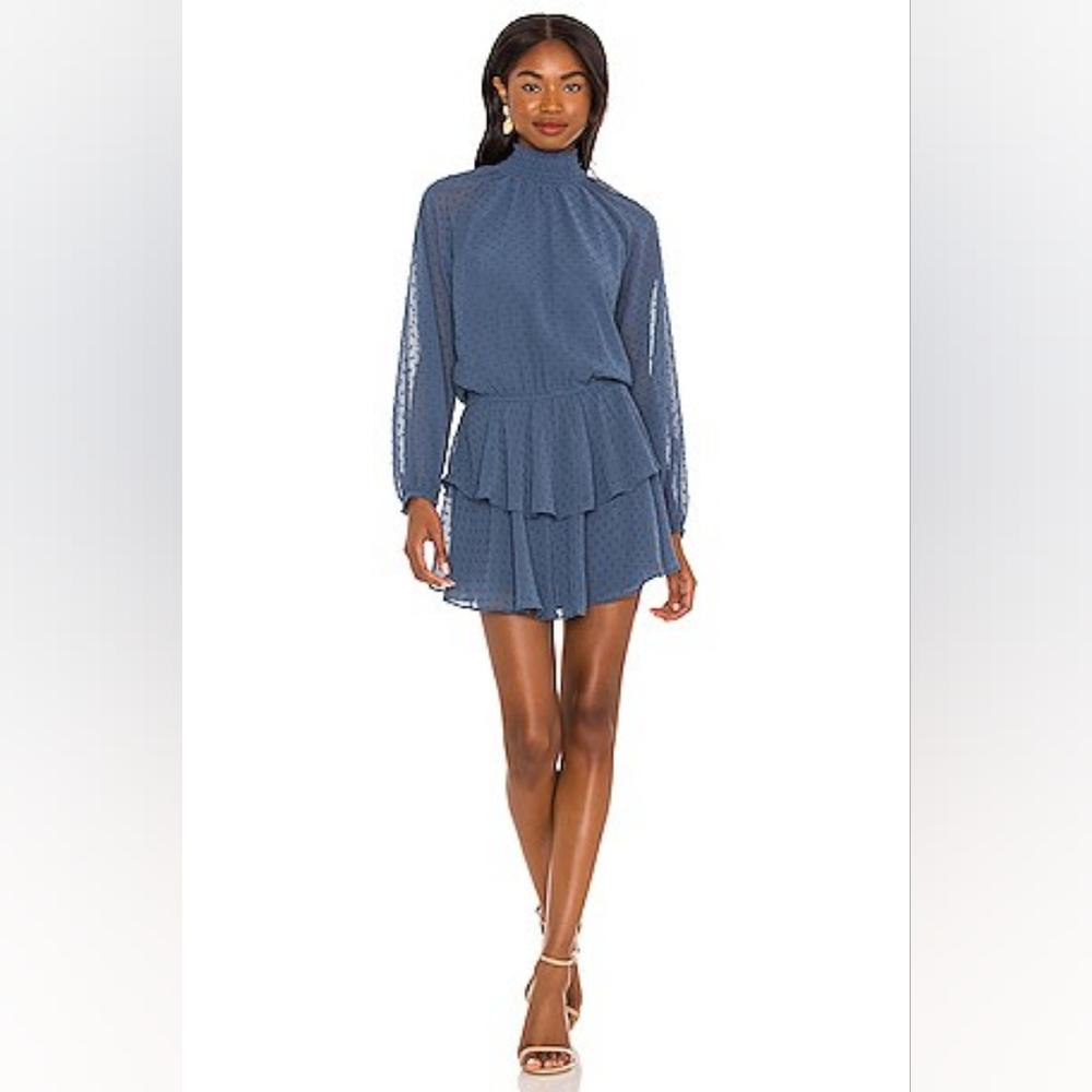Revolve Yumi Kim swiss dot niagara Class Actress Medium Blue